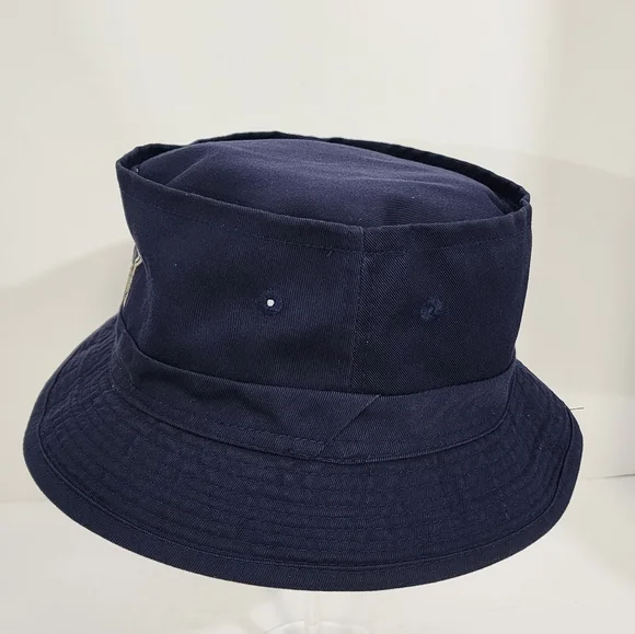 Dallas Cowboys Men's Vintage New Era Navy Blue Main Bucket Hat Front Logo Star - Picture 3 of 9